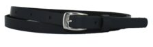 Smalle Leren Riem Navy