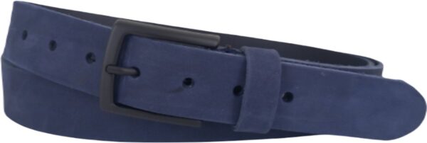 Leren Riem Heren Navy