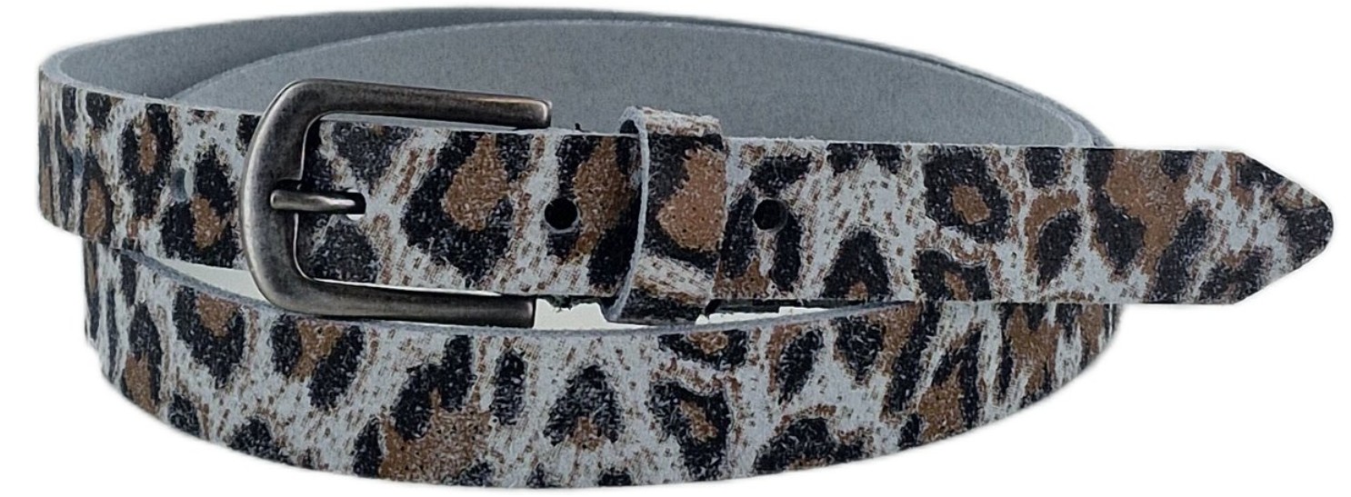 Dames Riem Panterprint Off-White