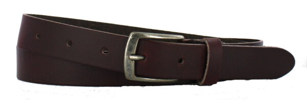 Smalle Heren Riem Bordeaux