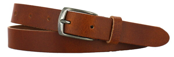 Smalle Heren Riem Cognac