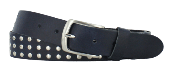 Riem met studs navy