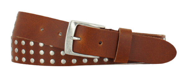 Leren Dames Riem Cognac